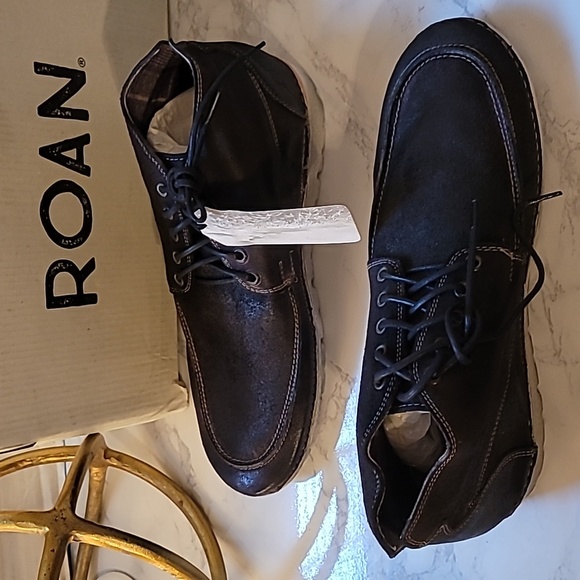 ROAN BY BEDSTU TOBIAS MEN'S BLACK LEATHER BOOTS SZ 11.5 - Picture 13 of 17